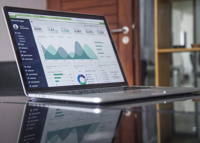 Strategic planning session with business analytics on screen